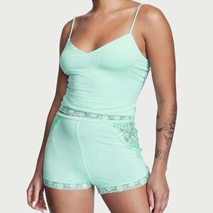 Victoria’s Secret Modal & Lace Cropped Cami Set
